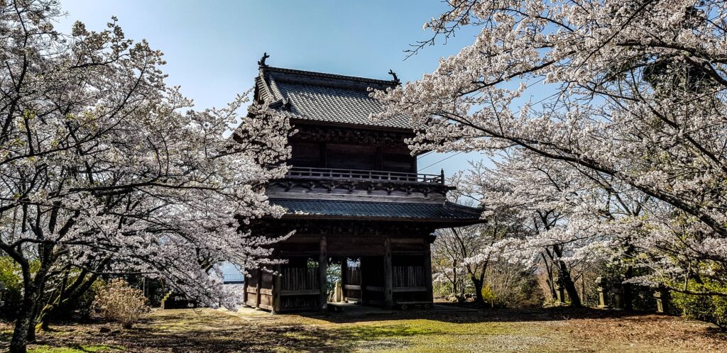 Temple in spring